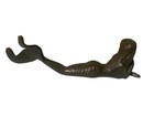 Rustic Cast Iron Siren Mermaid With Tail Stretched Out 9    Statue Nautical Beach