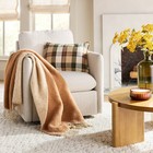 Mohair Reversible Throw Blanket Tan - Hearth   Hand With Magnolia