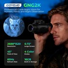 Gng2k Night Vision Monocular 2k 60hz Goggles 940nm For Camping Hiking Fishing