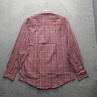 Van Heusen Dress Shirt Men Large Multi Plaid Classic Fit Long Sleeve Button Down