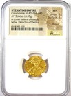 Constantine Iv Gold Av Solidus Byzantine Coin 668-685 Ad  Certified Ngc Ms  unc 
