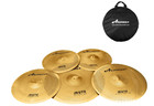 Arborea 5-piece Low Volume Cymbal Set   14  Hi-hats  16  18  Crash  20  Ride