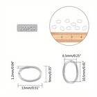 100pcs 304 Stainless Steel Jump Rings Open Jump Rings Oval Stainless Steel Color