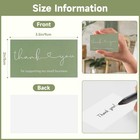 Thank You Cards Small Business  Thank You Business Cards  2 X 3 5 Inches Than   