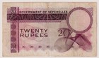 Seychelles 20 Rupees 1971 P-16b  Queen Elizabeth Ii Circulated Note A 1 172513