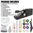 Diy Mini Sewing Machine Electric Stitch Portable Hand Cordless Travel Household