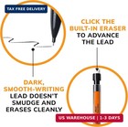 Xtra-smooth Mechanical Pencils With Erasers  Medium Point  0 7mm   10-count