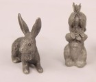 Vintage Spoontique Small Pewter Figurines Lot Of 6