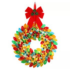 Mr  Christmas 17    Wreath C9 Bulb Wreath Multi-color Led -  New