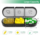 Weekly Pill Box Organizer Pill Case Medicine Planner 3 Times A Day Easy To Clean