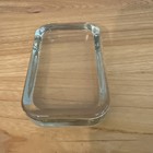 Vintage Solid Glass Bar Soap Dish Holder Desktop Paperweight