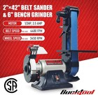 Bucktool Combo 2  X 42  Belt Sander 6  Bench Grinder  Knife Sharpener