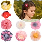 10-pack Baby Girl Flower Hair Clips Colorful Barrettes Bow Hairpins Toddler Kids