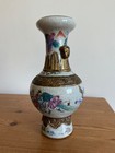 Antique Chinese Porcelain Crackle Glaze Famille Rose Vase