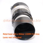 49mm Tele Metal Hood For Nikon Nikkor Sony Fuji Canon Sigma Telephoto Long Lens