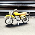 Vintage Plastic   Diecast Motorcycle Yellow Suzuki  5789 Motocross  5789 