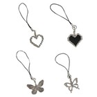 Alloy Butterflies Phone Shell Pendant Accessories Package Decoration Keychain