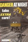 Br Original Rail Safety Poster Class 44 Or 45 Loco Danger At Night Artwork 1972