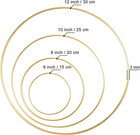 8 Pack Large Metal Floral Hoop Wreath Macrame Gold Hoop Rings 6 Inch8 Inch10 Inc