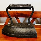  8 Antique Cast Iron Sad Iron  Iron Handle
