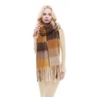 Plaid Scarf For Women Chunky Scarves Winter Warm Thick Oversized Blanket Scarf