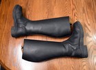Middleburg  Fleece Lined Nubuck Tall Winter Boots  Black  8