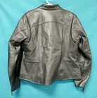 Vintage Harley Davidson Black Leather Zip-up Motorcycle Jacket Women s Sz 1w