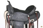 Hilason Western Horse Treeless Trail Pleasure American Leather Saddle   Barrel