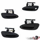 4pcs For 2002-06 Nissan Altima Door Handle Smooth Black Exterior Outside Kit Set