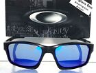 New Oakley Chainlink Matte Black Polarized Galaxy Blue Lens Sunglass 9247-15