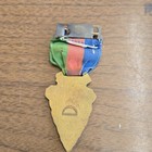 Boy Scouts Arrowhead Pin With Ribbon Native American Motif