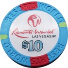 Resorts World Casino Las Vegas Nevada  10 Chip 2021