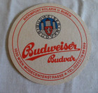 Vintage Drink   Beer Cardboard Budweiser Budvar Coasters-lot 12-from Czech