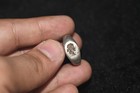 Ancient Roman Solid Silver Ring With Bezel Depicting A Face In Good Condition