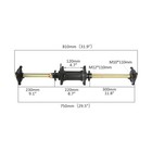 32  Rear Axle  fork Swing Arm Frame Kit For Chinese Gy6 150 200cc Bull Atv Quad