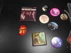Rolling Stones Pin Button Lot Of 9 - Mini Disc Turn It Up - Air Freshener