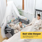 5 In 1 Baby Bassinet Bedside Sleeper W  Mosquito Net Portable Crib For Newbors