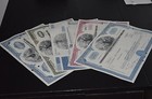 Usa  America  Historic Energy Stocks shares bonds 1936 - 1977  Devalued