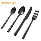 24pcs Silverware Set Stainless Steel Flatware Tableware Cutlery Dishwasher Safe