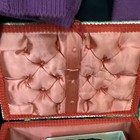 Vintage Woven Wicker Sewing Basket With A Drawer  With Sewing Supplies