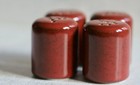 Red Ceramic Salt And Pepper Shakers Set