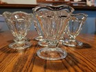 Vintage Set Of 6 Anchor Hocking Tulip Edge 4 Inch Ice Cream Sundae Dishes