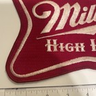 Nos Vintage Large 1980s Miller High Life Patch Embroidered Beer Beverage Patch