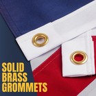 Cotton American Flag 3x5 Ft For Outside  Tearproof Heavy Duty Fabric  Embroidere