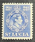 Travelstamps   St  Lucia Stamps Sg 132 - 2 1 2d Kgvi - 12 1 2 Perf - Mint Mnh Og