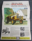 Vintage Minneapolis Moline Sales Brochure 1966 U302 Jet Star 3 M670 G1000 Equip 