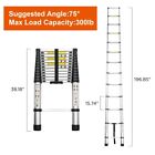16 5ft Telescoping Ladder Aluminum Folding Telescopic Extension Ladder Portable