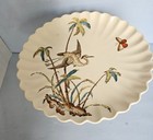 Copeland Aesthetic Polychrome Transferware Comport  Tazza  Pedestal Desert Dish