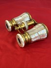Antique French Inlay Mother Of Pearl   Brass Lemaire Fabi Paris Opera Glasses