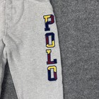 Polo Ralph Lauren Jogger Sweatpants Girls 14-16 Gray Fleece Logo Polo Applique